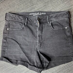 American Eagle Outfitters Women's Dark Gray Jean Shorts